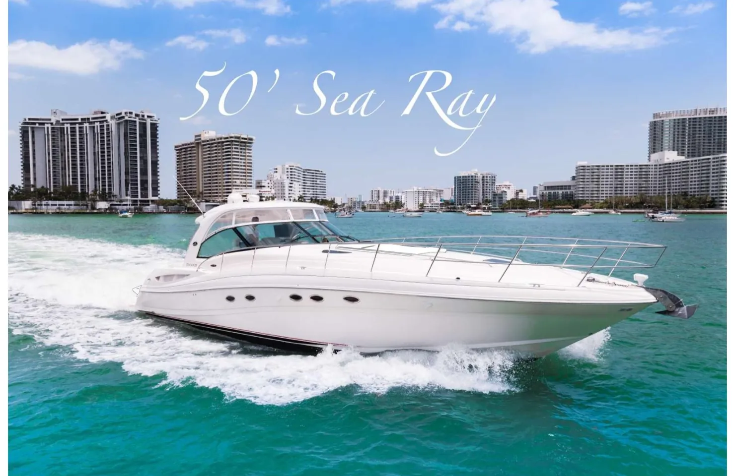 SeaRay boat rental in Miami