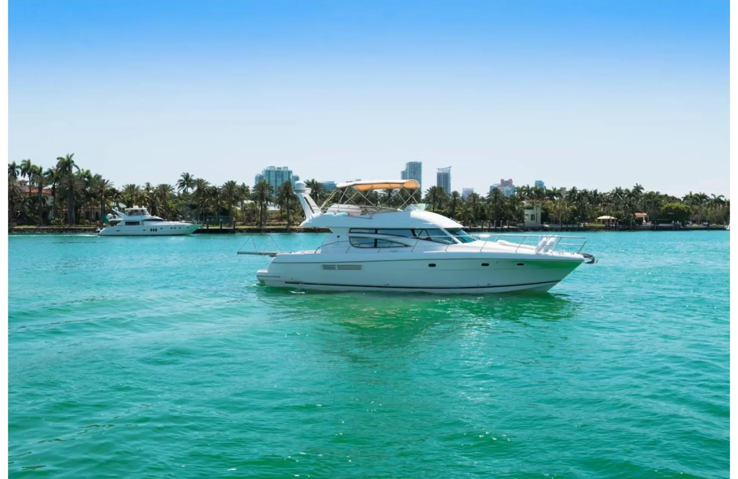 Prestige private boat rental Miami