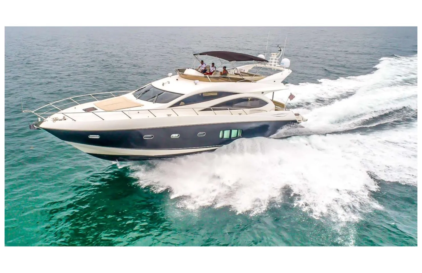 Sunseeker private yacht charter Miami