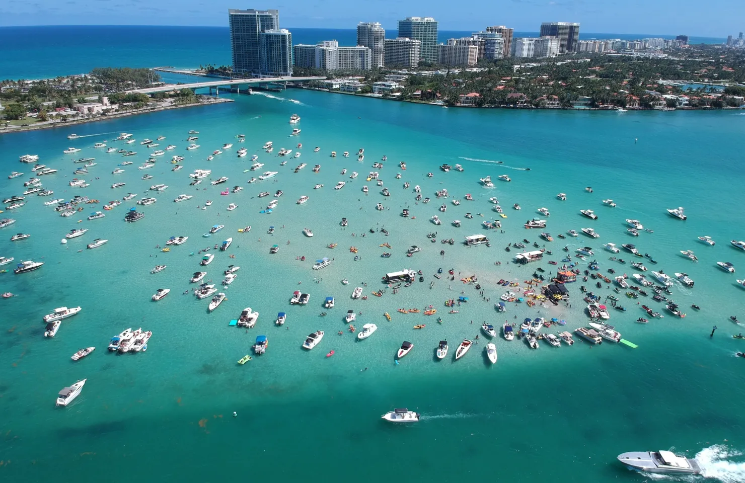 Aluguer de Iates e Barcos para Miami Sandbars 
